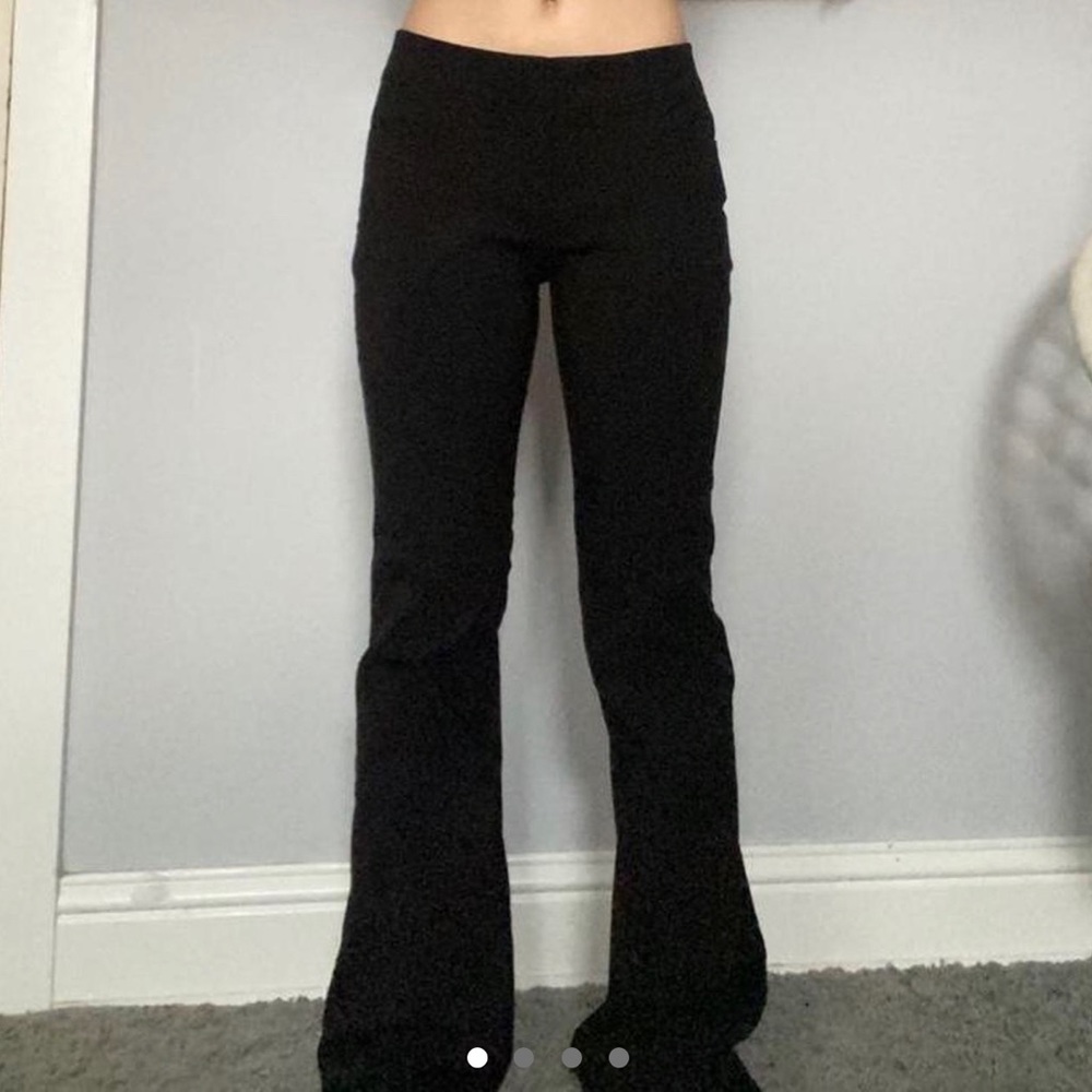 Low rise wide leg pants